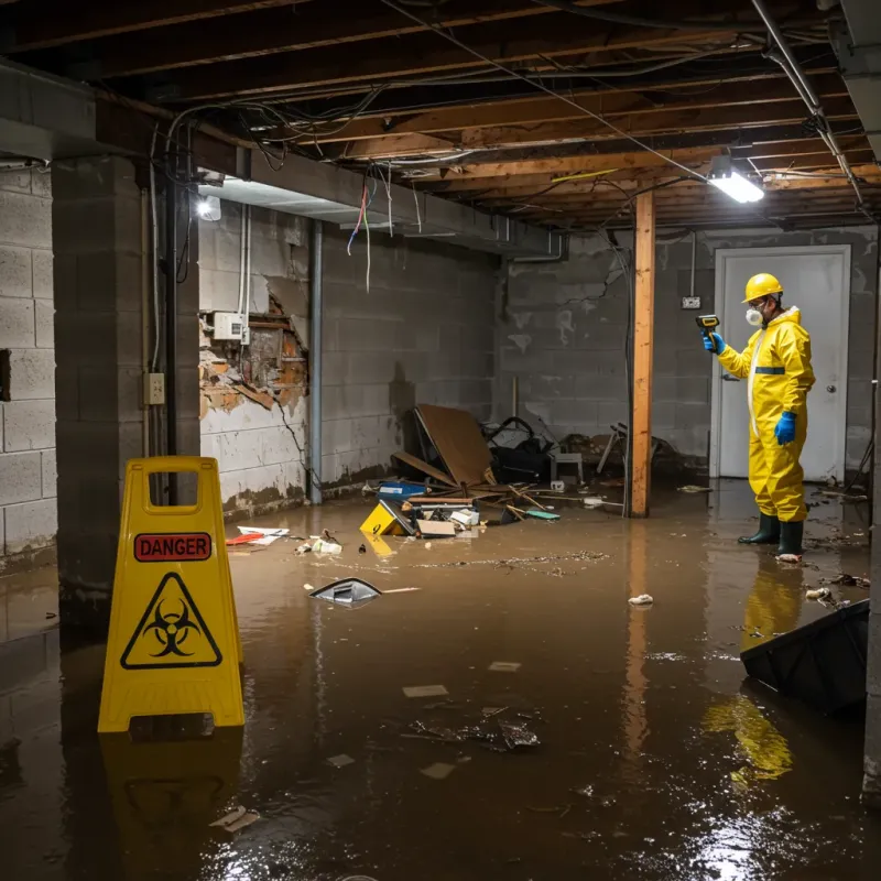 Flooded Basement Electrical Hazard in Eagle River, AK Property